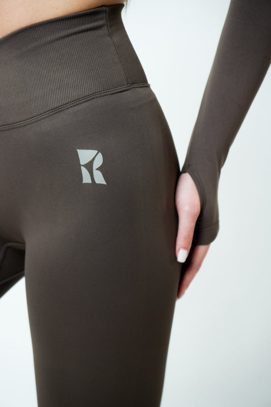 Premium Brown V Legginsi